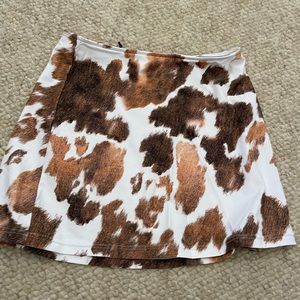 We Wore What Cowhide Tube Skirt NWT